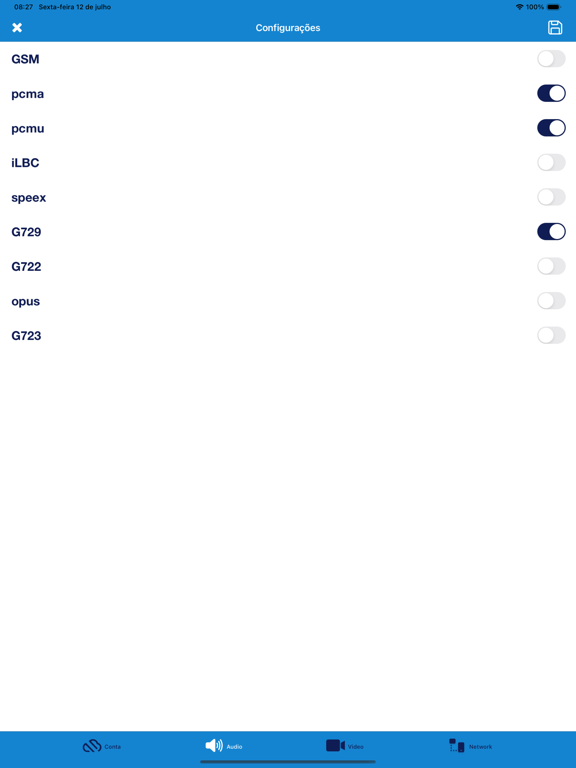 Wecloud voip iPad Screenshots