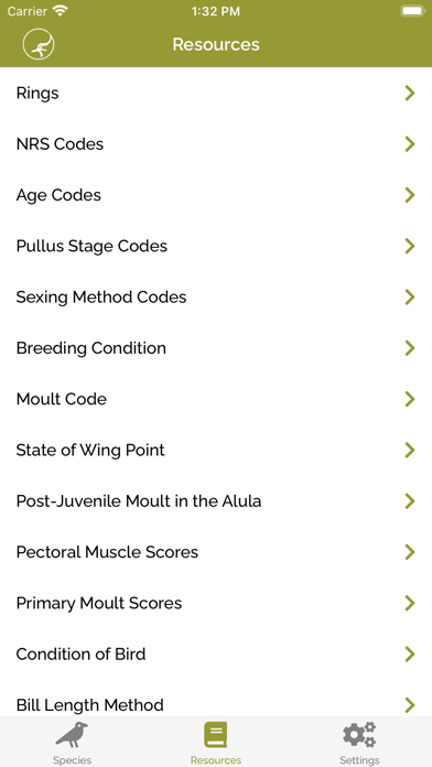 BTO Ringing & NRS Info Screenshots