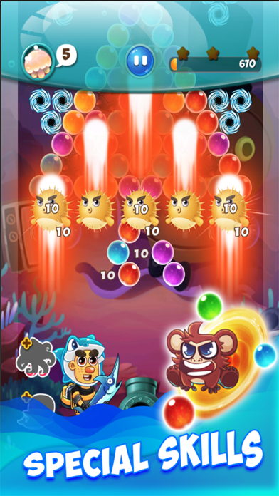 Jelly Bubble Pop! Ocean Recuse Screenshots