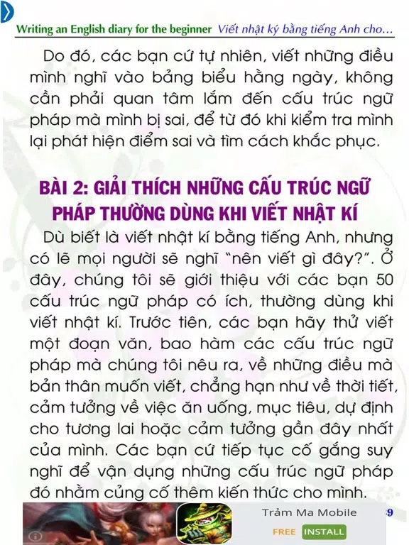 Viết nhật ký bằng tiếng Anh iPad Screenshots
