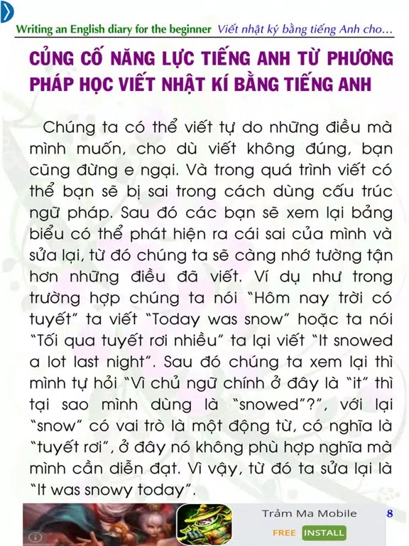 Viết nhật ký bằng tiếng Anh iPad Screenshots