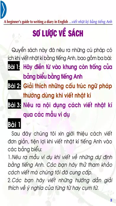 Viết nhật ký bằng tiếng Anh Screenshots