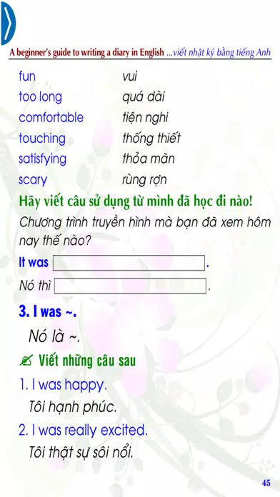 Viết nhật ký bằng tiếng Anh Screenshots