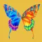 Butterfly, Balloons & Flowers
