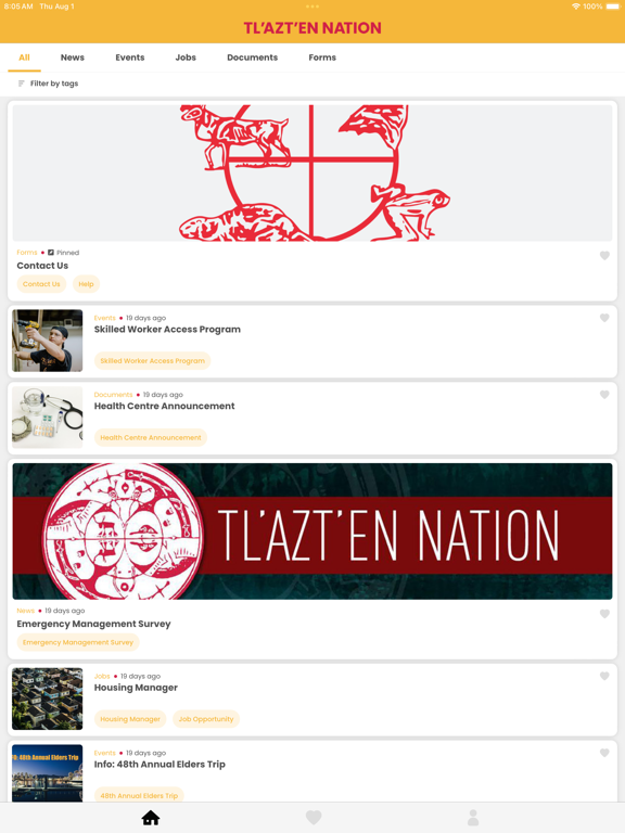 Tl'azt'en Nation iPad Screenshots