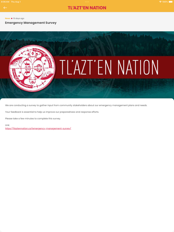 Tl'azt'en Nation iPad Screenshots