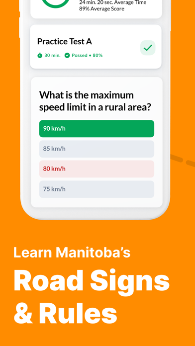 Manitoba Class 5 Driving Test Screenshots
