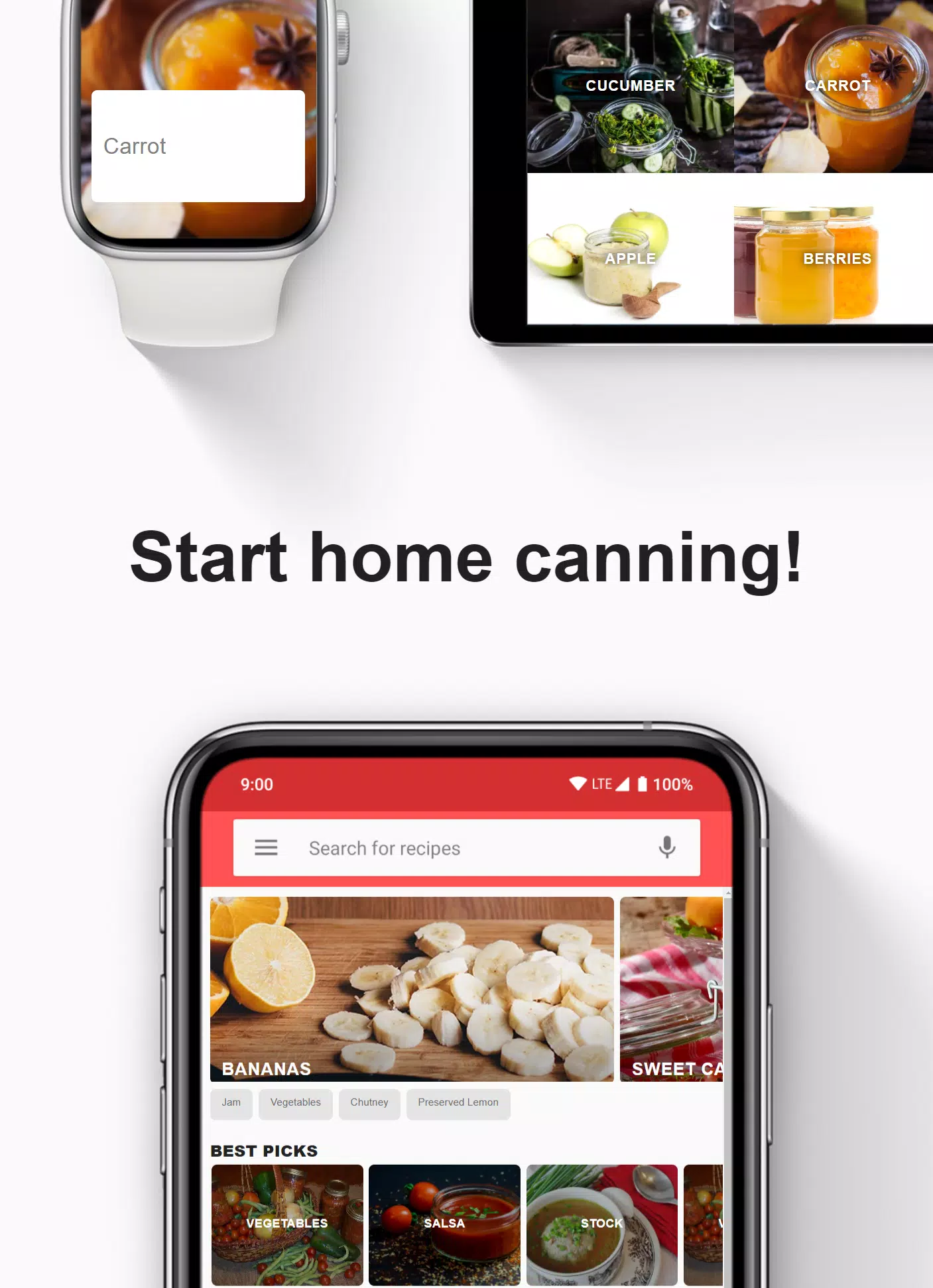 Canning and preserving apps Screenshots