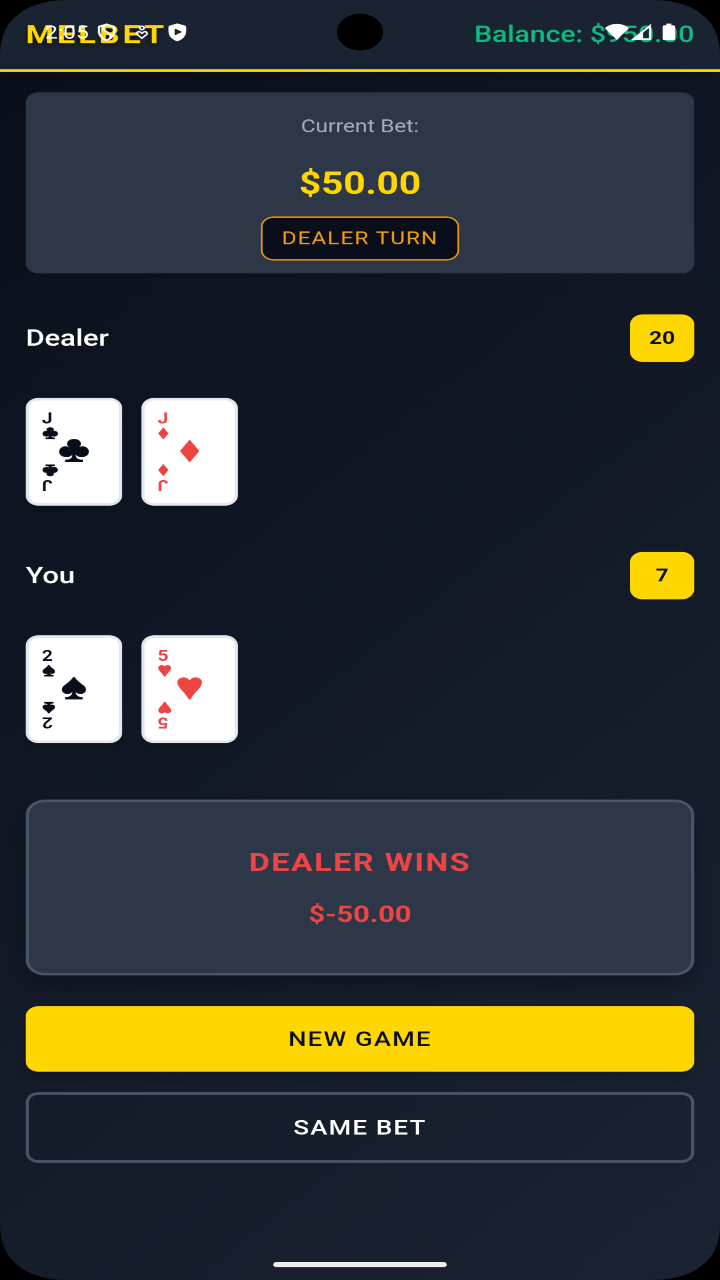 Ảnh chụp màn hình của MELBET