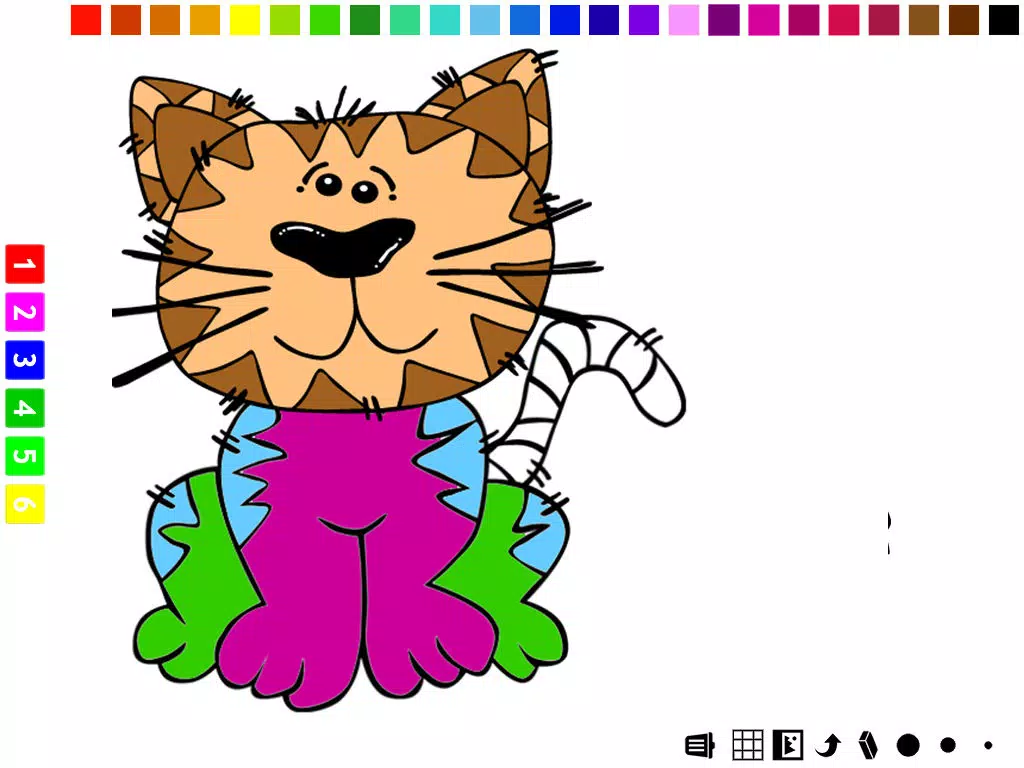 A Coloring Book for Little Children: Learn to draw and color cat and kittens iPad Screenshots