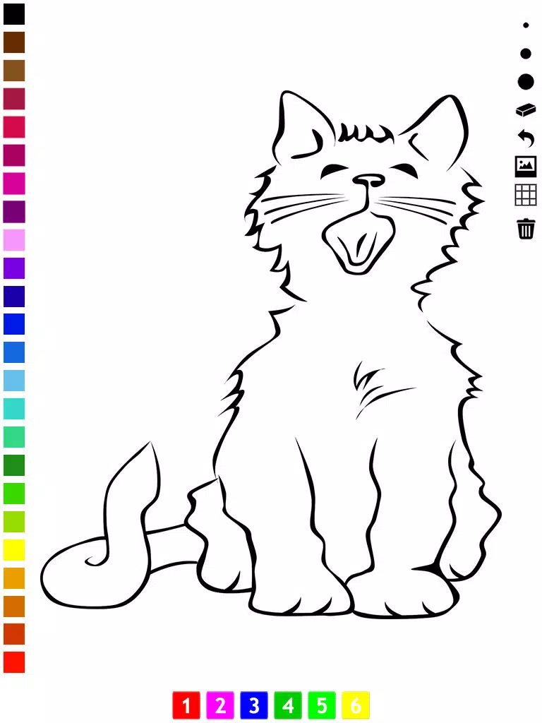 A Coloring Book for Little Children: Learn to draw and color cat and kittens iPad Screenshots