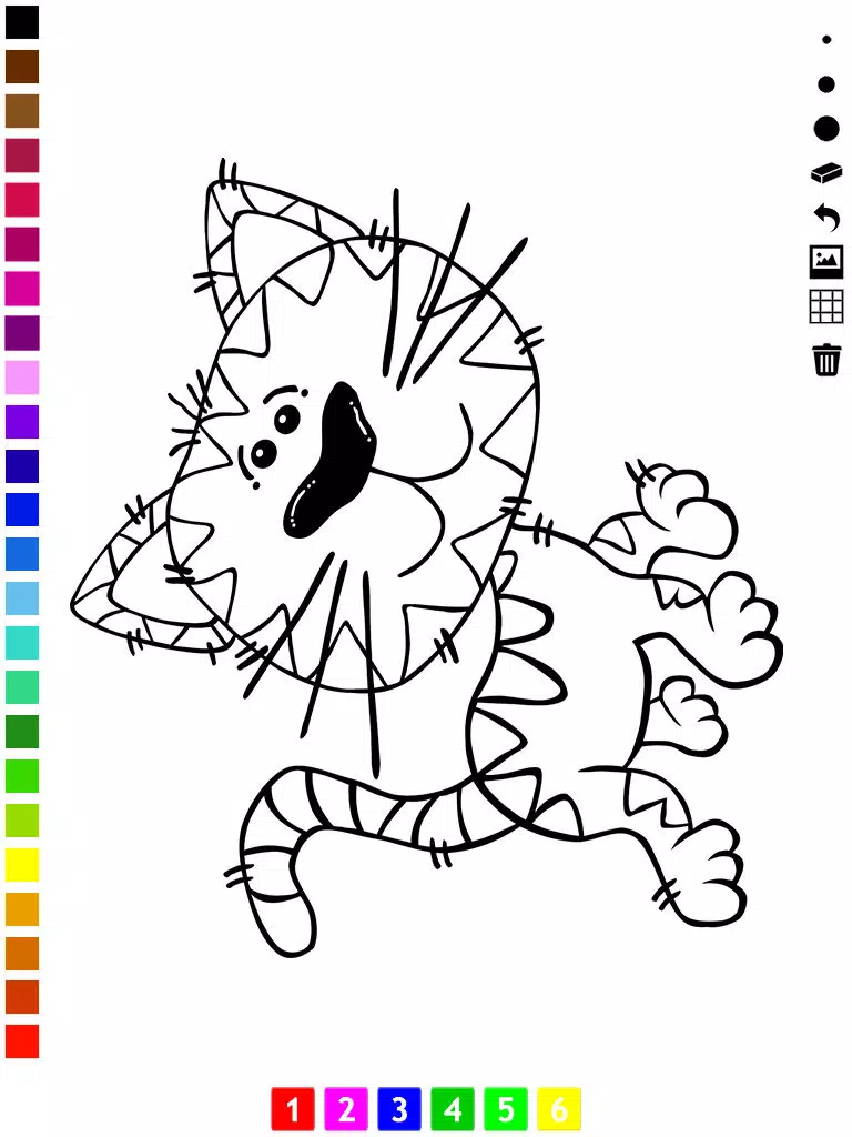 A Coloring Book for Little Children: Learn to draw and color cat and kittens iPad Screenshots