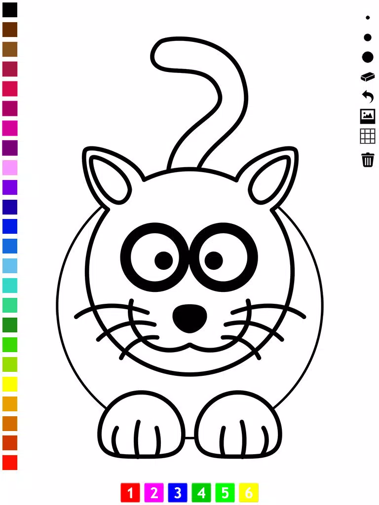 A Coloring Book for Little Children: Learn to draw and color cat and kittens iPad Screenshots