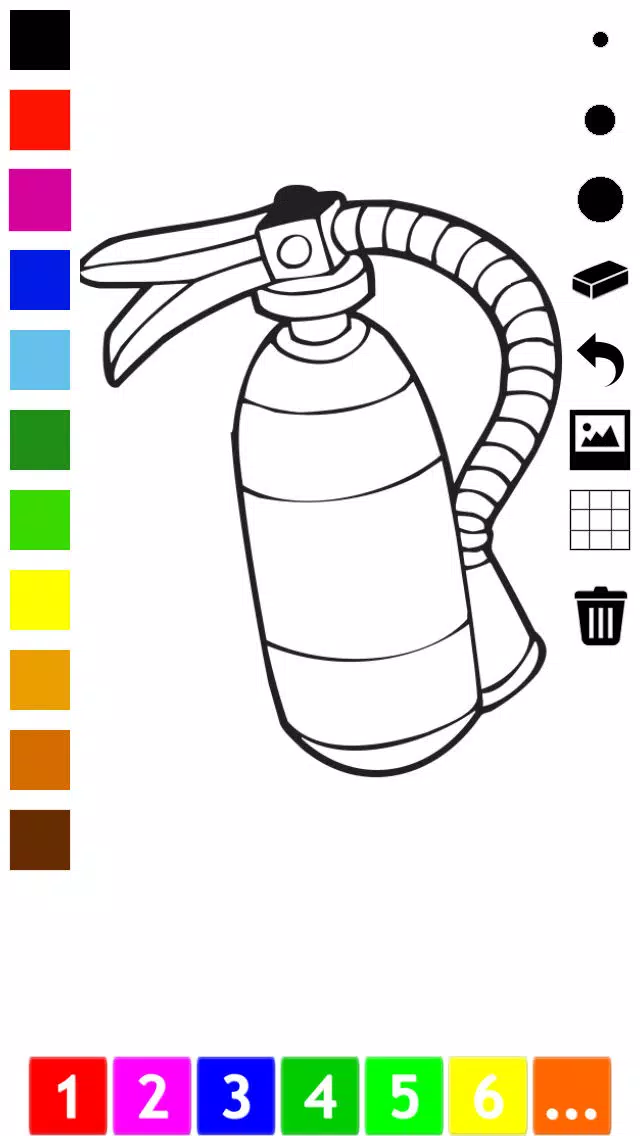 Firefighter Coloring Book for Children: Learn to color firemen, firefighters and fire-equipment Screenshots