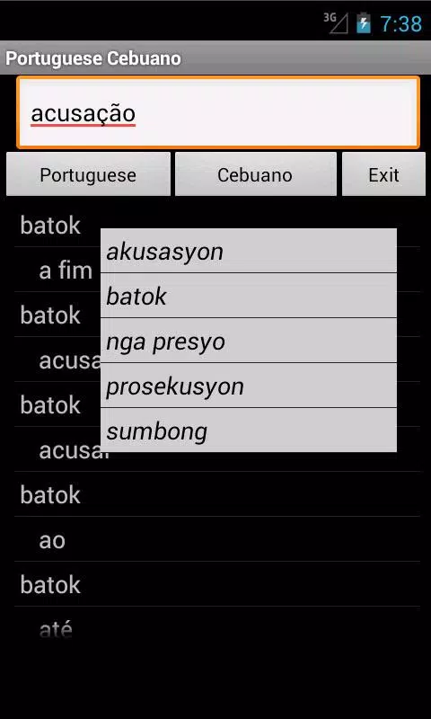 Portuguese Cebuano Screenshots