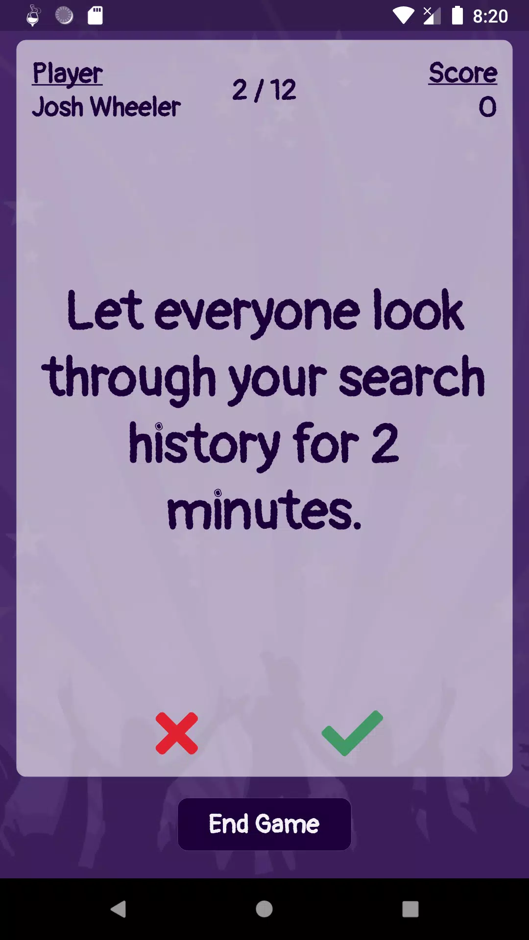 HowDareYou: Shot, Drink Game, Screenshots