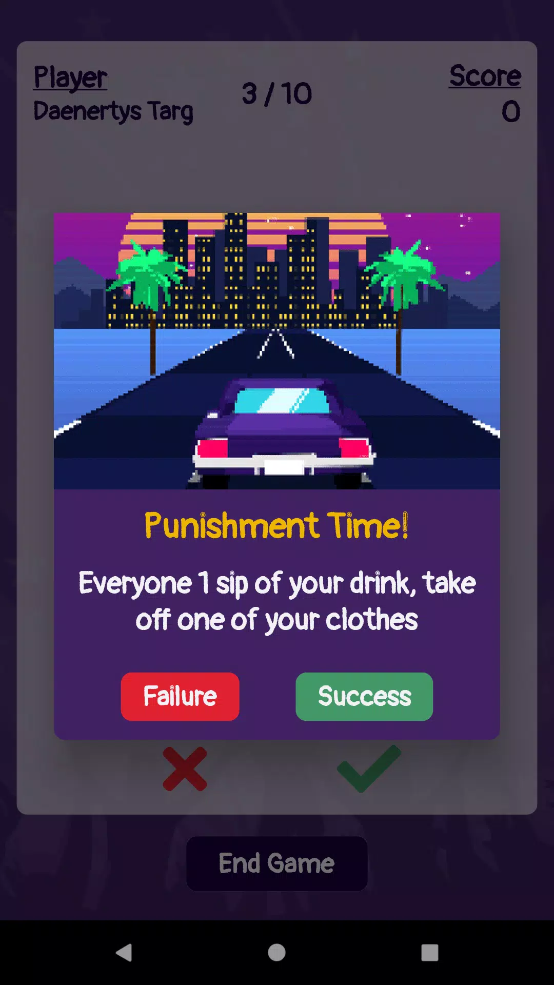 HowDareYou: Shot, Drink Game, Screenshots