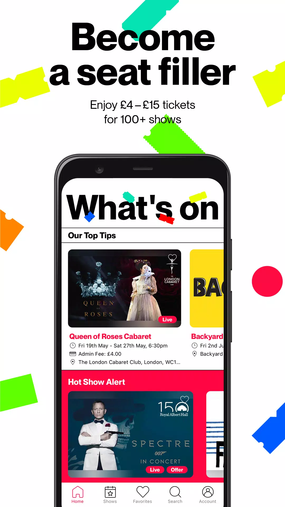 Central Tickets - Member App Screenshots