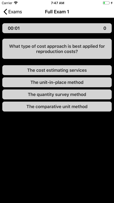 Real Estate Appraiser Exam Screenshots