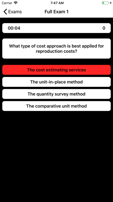 Real Estate Appraiser Exam Screenshots