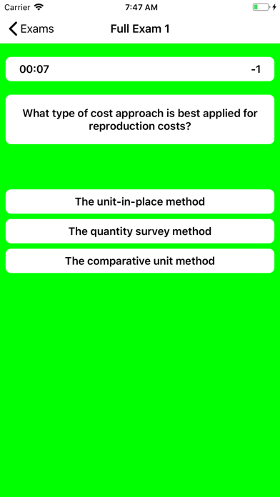 Real Estate Appraiser Exam Screenshots