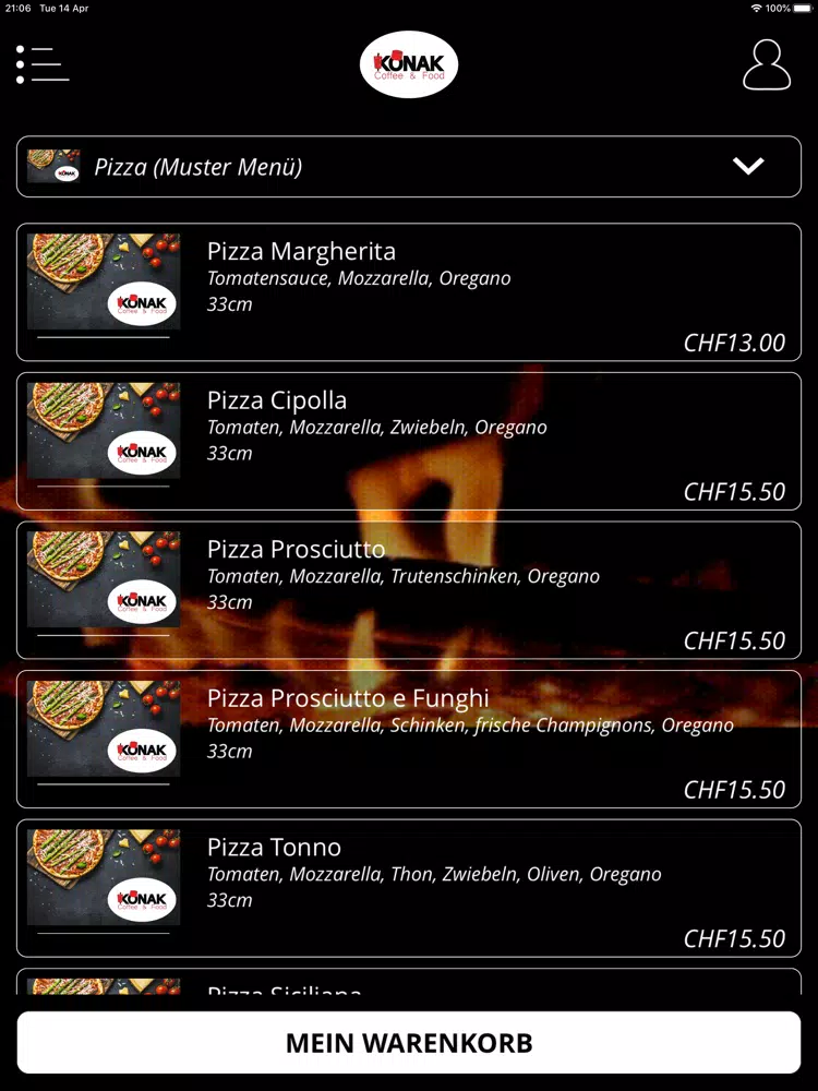 Konak Food Winterthur iPad Screenshots