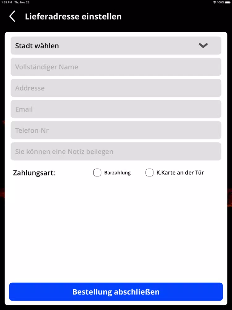 Pizza Kurier Trattoria Elba iPad Screenshots