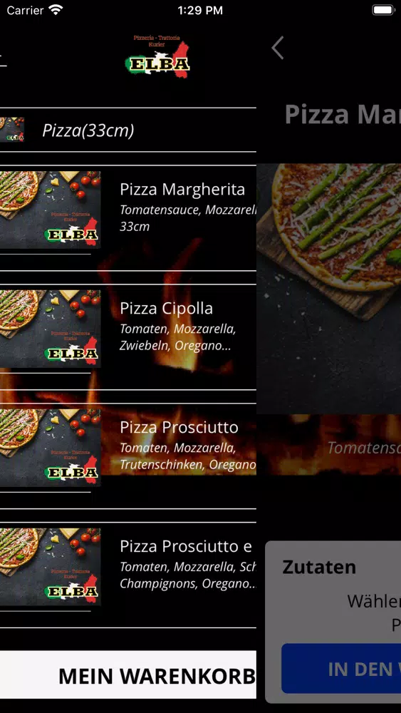 Pizza Kurier Trattoria Elba Screenshots