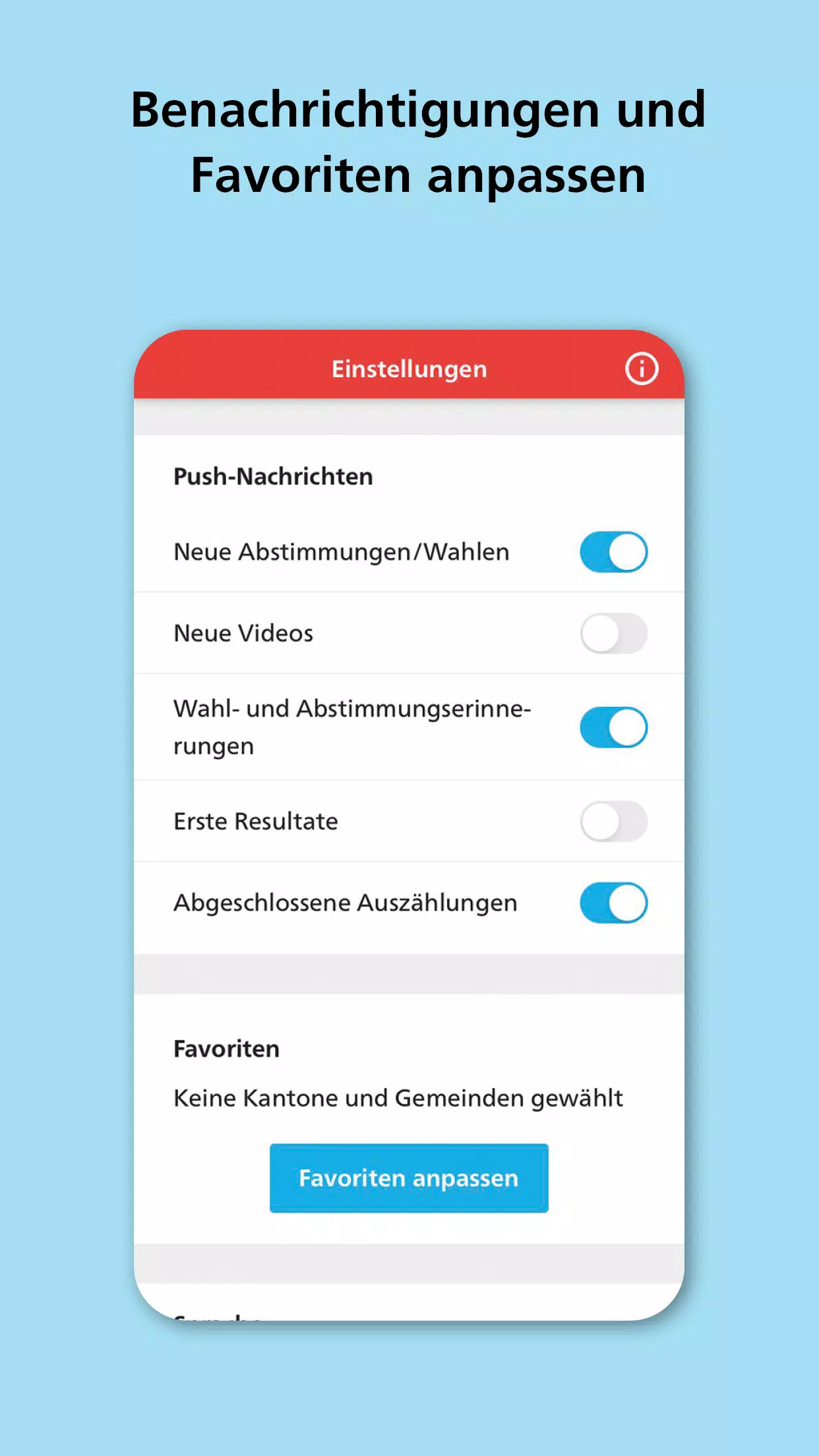 VoteInfo Screenshots