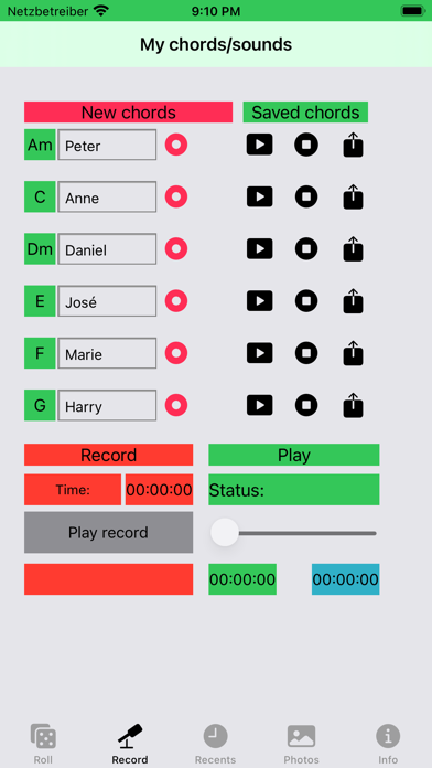 Chord dice Screenshots