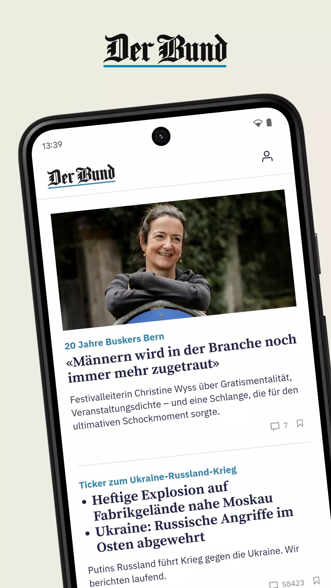 Screenshot di Der Bund Nachrichten
