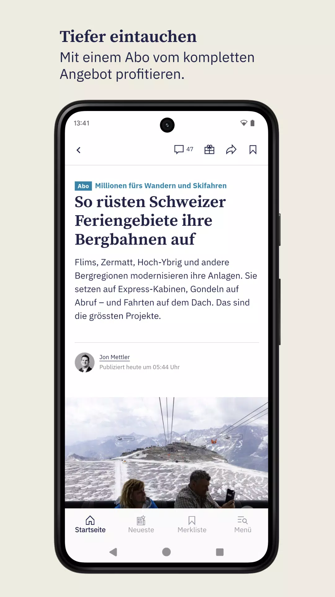 Screenshot di Der Bund Nachrichten