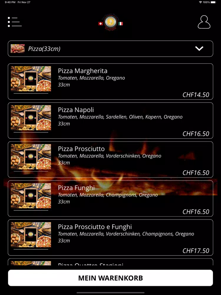 Restaurant Schützen iPad Screenshots