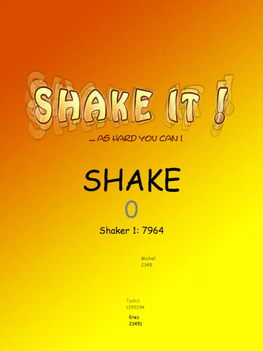 Shake It! ...as hard you can! iPad  Ekran Görüntüleri