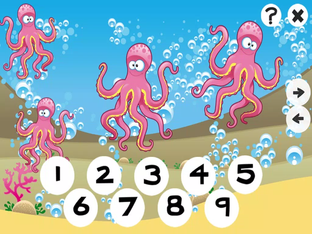 123 Counting Games For Kids With Open Sea animals iPad Screenshots