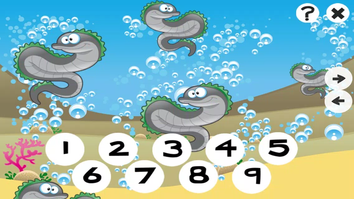 123 Counting Games For Kids With Open Sea animals Screenshots