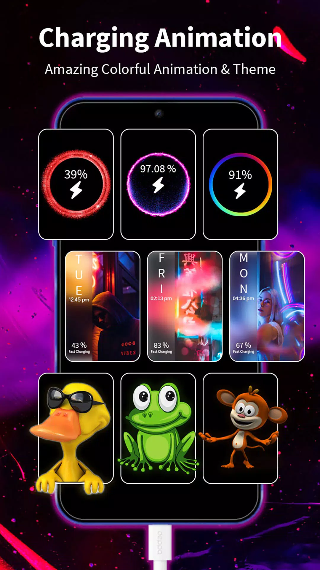 Battery Charging Animation 9D Screenshots