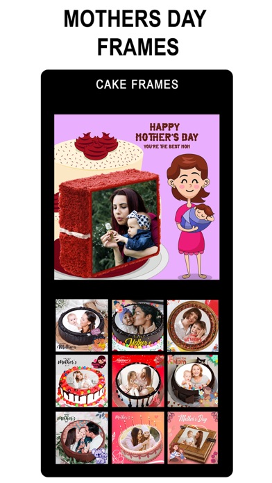 Mother's Day Photo Frames Cake Screenshots