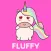 Fluffy the Unicorn Stickers