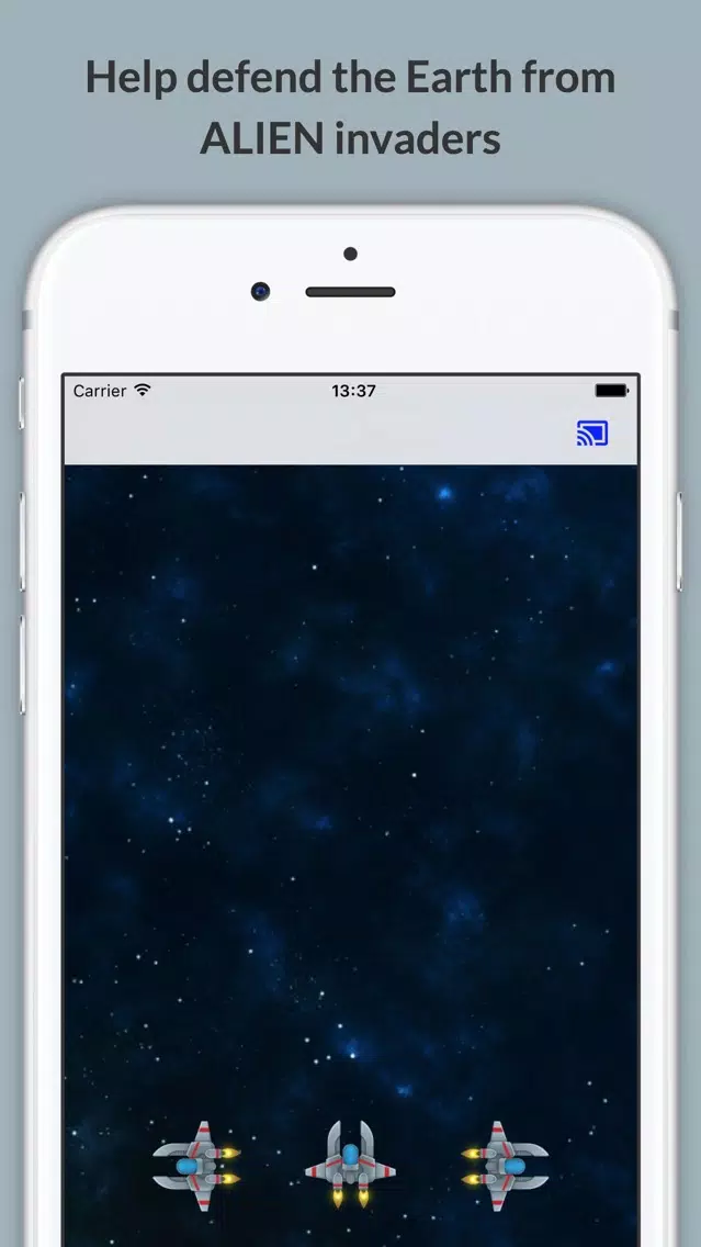Alien Invaders game for Chromecast স্ক্রিনশট