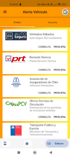 Alerta Vehículo Screenshots