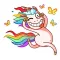 Crazy Pony Funny Stickers