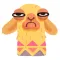 Hipster Lama Funny Stickers
