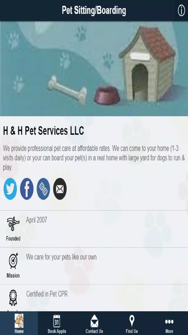 H & H Pet Services Screenshots