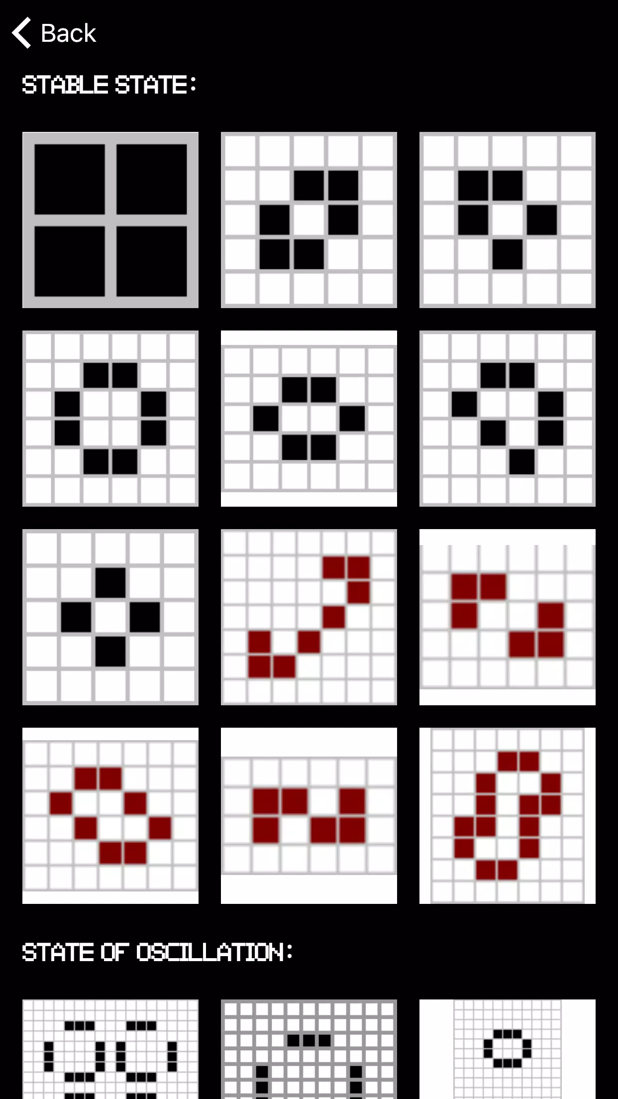 Conway's Game of Life スクリーンショット
