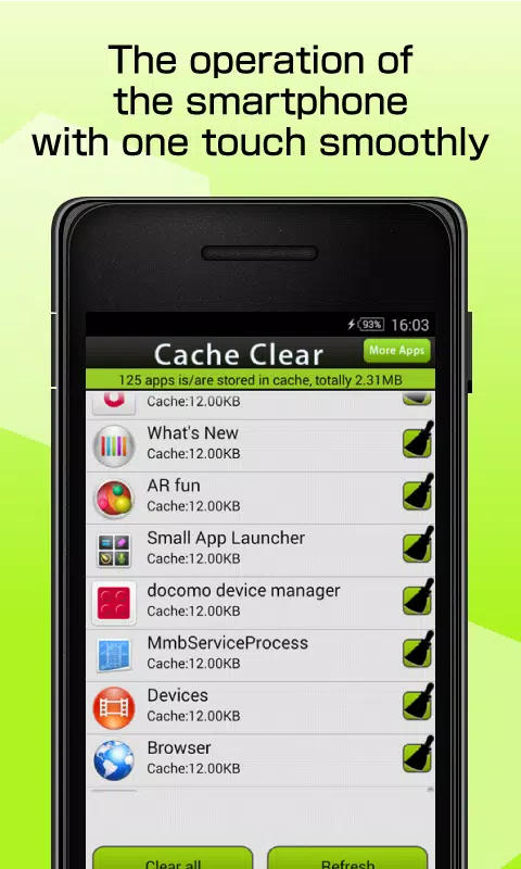 Cache Clear Screenshots