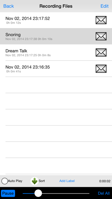 Voice-activated Recorder Screenshots