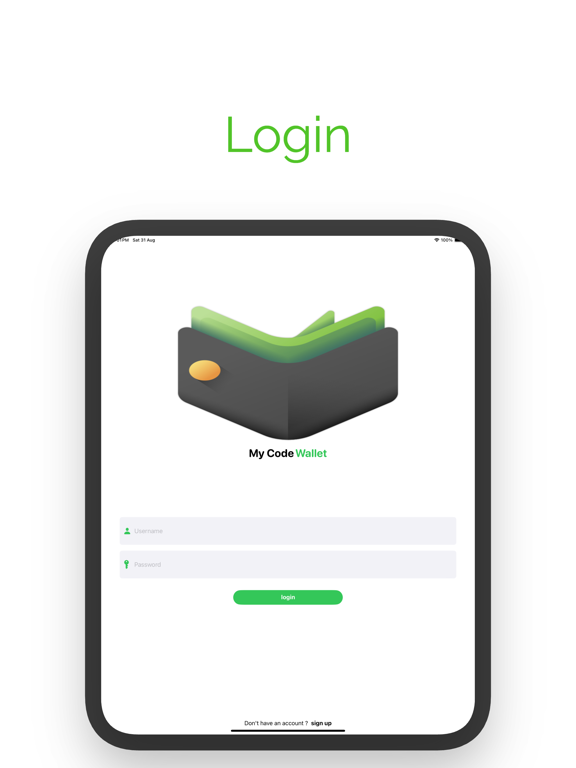 Cowallet iPad Screenshots