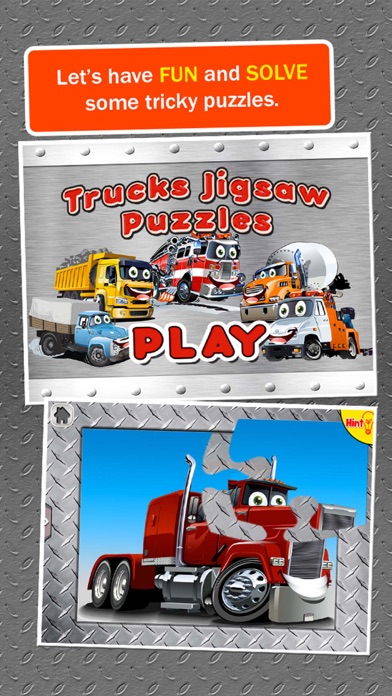 Trucks Jigsaw Puzzles: Kids Trucks Cartoon Puzzles Screenshots