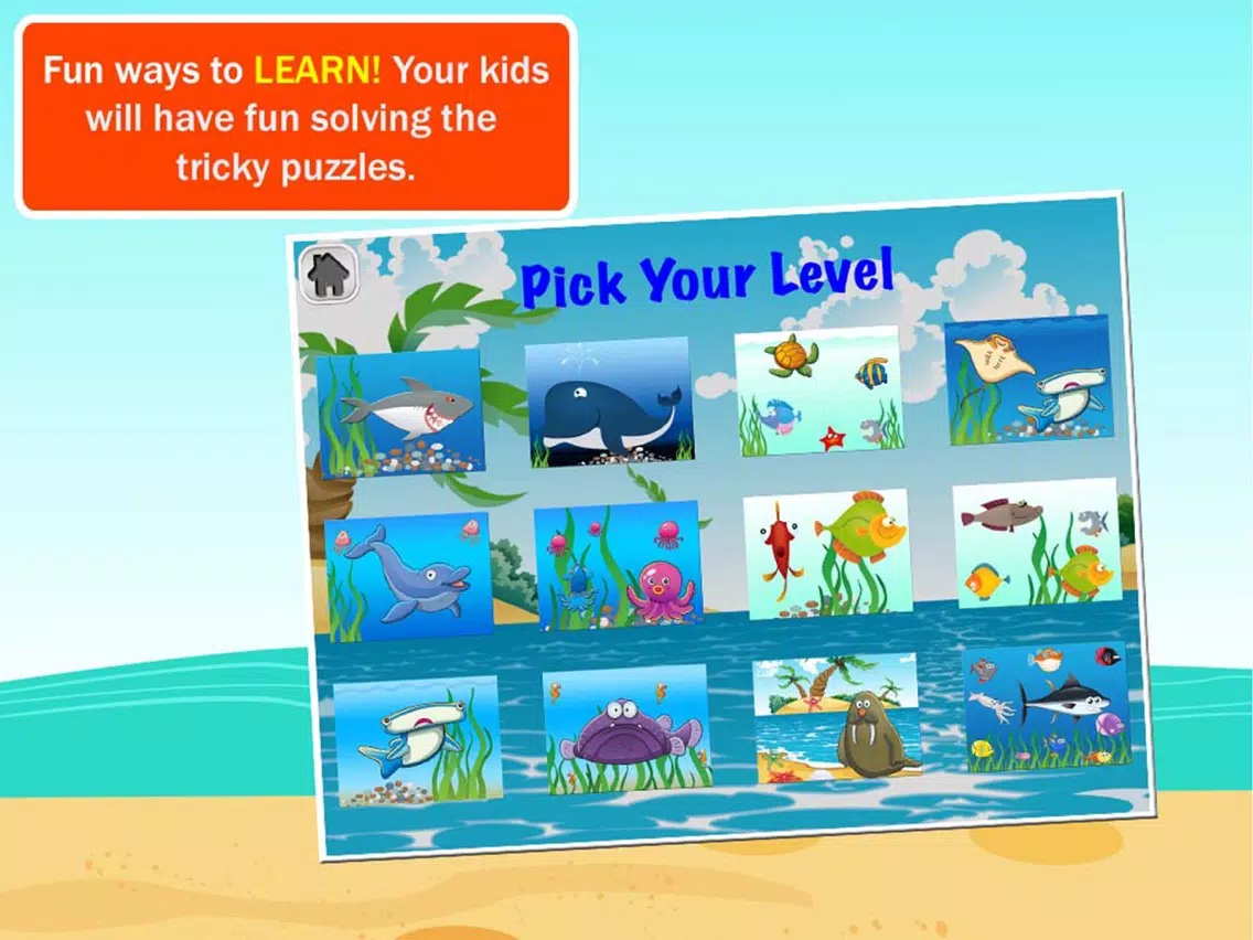 Underwater Jigsaw Puzzles - Animals Under the Sea iPad Screenshots